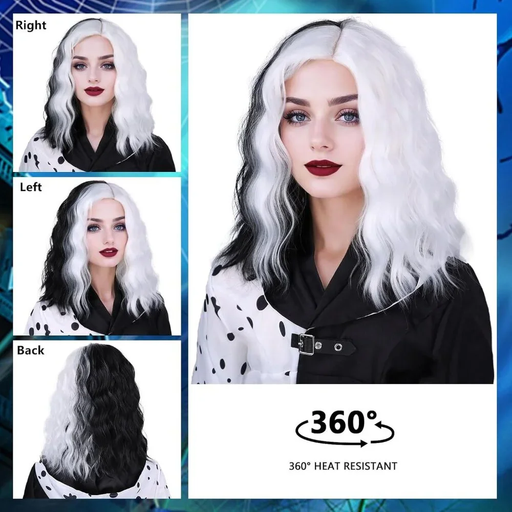 Black & White Hair Wig